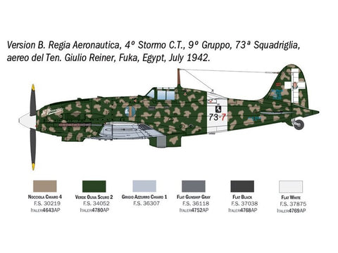Italeri Macchi MC.202 Folgore surenkamas naikintuvo modelis 1/48, 2840