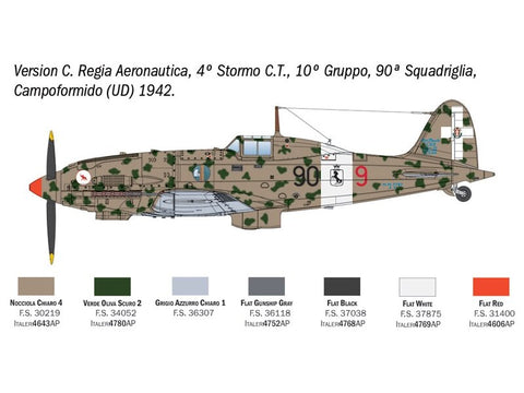 Italeri Macchi MC.202 Folgore surenkamas naikintuvo modelis 1/48, 2840