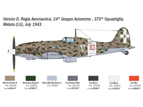 Italeri Macchi MC.202 Folgore surenkamas naikintuvo modelis 1/48, 2840