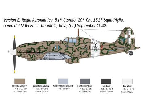 Italeri Macchi MC.202 Folgore surenkamas naikintuvo modelis 1/48, 2840