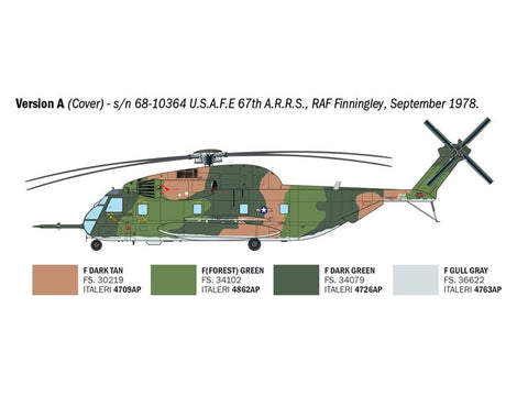 Italeri HH-53C Super Jolly Green Giant sraigtasparnis 1/72