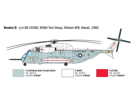 Italeri HH-53C Super Jolly Green Giant sraigtasparnis 1/72