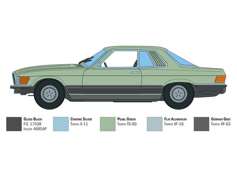 Italeri Mercedes-Benz 500 SLC 1/24 plastikinis surinkimo rinkinys