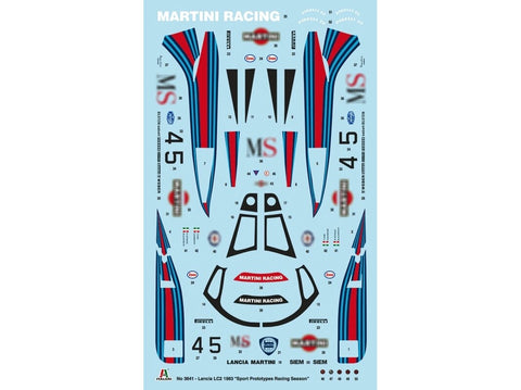Italeri Lancia LC2 24h Le Mans 1983 plastikinis surenkamas modelis 1/24