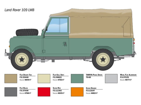 Italeri Land Rover 109 LWB 1:24 plastikinis surinkimo rinkinys (3665)