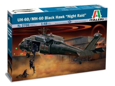 Italeri UH-60/MH-60 Black Hawk Night Raid 1/48 sraigtasparnio modelis