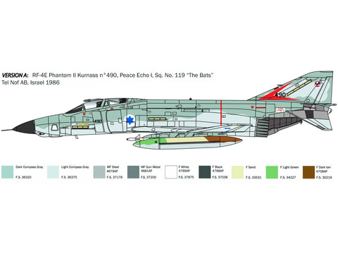 Italeri RF-4E Phantom II 1/48 plastikinis surinkimo rinkinys