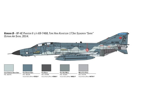 Italeri RF-4E Phantom II 1/48 plastikinis surinkimo rinkinys