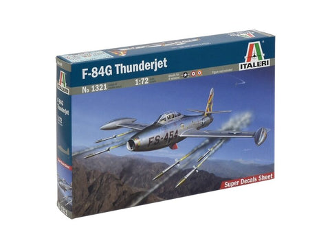 Italeri Republic F-84G Thunderjet 1/72 plastikinis lėktuvo surinkimo rinkinys