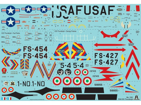 Italeri Republic F-84G Thunderjet 1/72 plastikinis lėktuvo surinkimo rinkinys