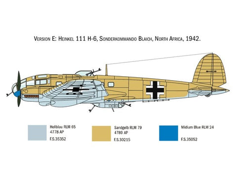 Bombonešio modelis Italeri Heinkel He 111H „Battle of Britain“ 1/72 1436