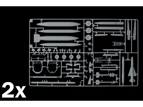 Surenkamas naikintuvo modelis Italeri Mirage IIIC 1/32 92505