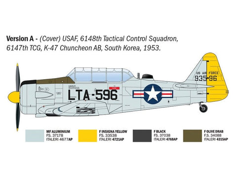 Italeri North American T-6G Texan plastikinis lėktuvo modelis 1/48, 19 cm