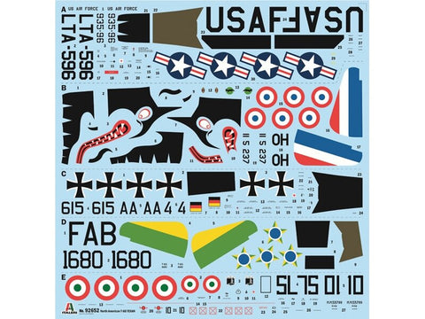 Italeri North American T-6G Texan plastikinis lėktuvo modelis 1/48, 19 cm