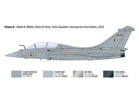 Italeri Dassault Rafale B 1/72 plastikinis lėktuvo modelis