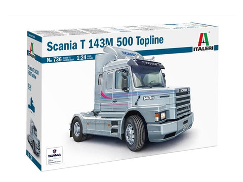 Italeri Scania T143M 500 Topline 1/24 surenkamas plastikinis modelis