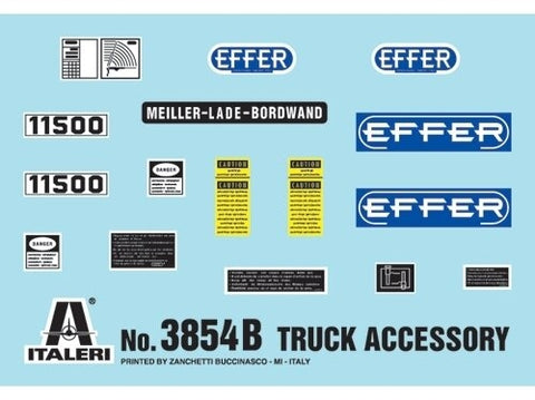 Italeri Sunkvežimio aksesuarai II 1/24 – plastikinis rinkinys