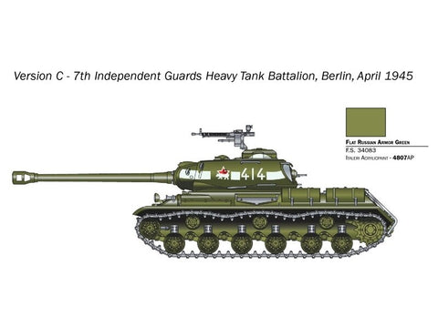 Italeri JS-2 Stalinas tanko modelis 1/56 plastikinis surenkamas