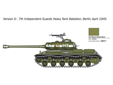 Italeri JS-2 Stalinas tanko modelis 1/56 plastikinis surenkamas