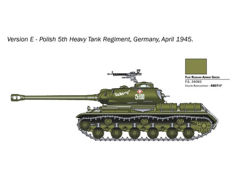 Italeri JS-2 Stalinas tanko modelis 1/56 plastikinis surenkamas