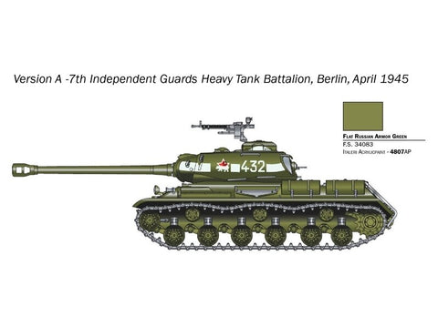Italeri JS-2 Stalinas tanko modelis 1/56 plastikinis surenkamas