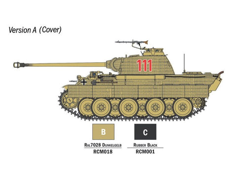 Panther Sd.Kfz.171 Ausf.A surenkamo modelio dovanų rinkinys 1/56