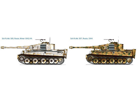 Italeri Tiger I Ausf.E (mid production) surenkamas tanko modelis 1/35, 6507