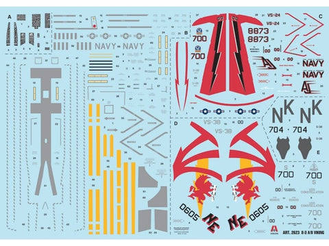 Italeri Lockheed S-3 A/B Viking 1/48 lėktuvo surinkimo rinkinys