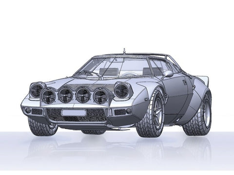 Italeri Lancia Stratos HF Gr.4 Monte Carlo 1977 1:12 surinkimo rinkinys