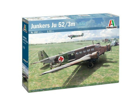 Italeri Junkers Ju 52/3m 1/72 plastikinis lėktuvas rinkimui