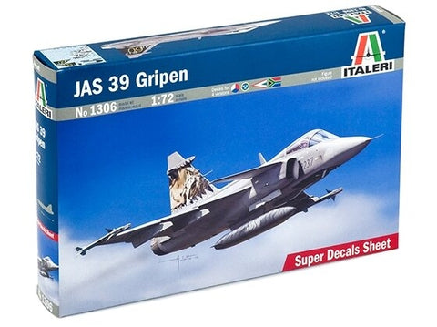 Italeri Saab JAS 39 Gripen 1/72 plastikinis surenkamas naikintuvo modelis