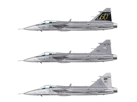 Italeri Saab JAS 39 Gripen 1/72 plastikinis surenkamas naikintuvo modelis