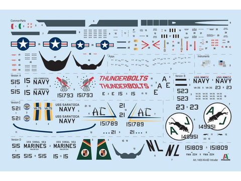 Italeri Grumman KA-6D Intruder 1/72 plastikinis lėktuvo surinkimo rinkinys