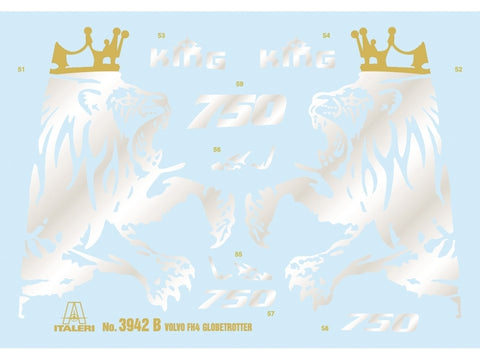 Italeri Volvo FH4 Globetrotter vidutinis stogas 1/24 plastikinis rinkinys