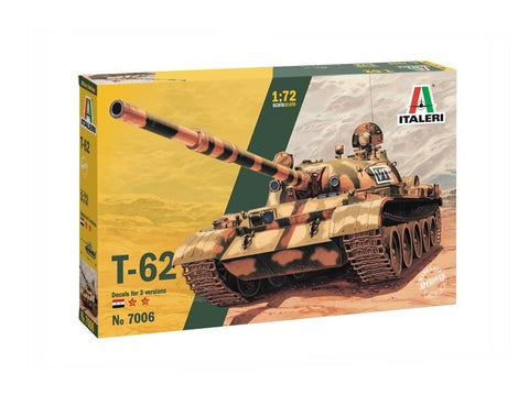 Italeri T-62 tanko modelis 1/72 plastikinis surenkamas rinkinys