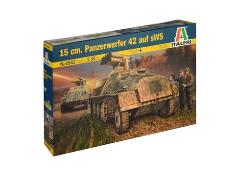 Italeri 15 cm Panzerwerfer 42 auf sWS 1/35 plastikinis rinkinys