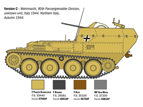 Italeri Flakpanzer 38(t) Gepard 1/35 plastikinis modelis