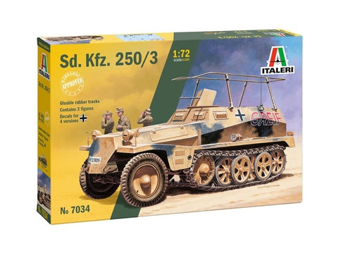 Italeri Sd.Kfz. 250/3 1/72 plastikinis modelis, surenkamas rinkinys