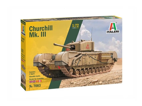 Italeri Churchill Mk.III tankas 1/72 plastikinis surenkamas modelis