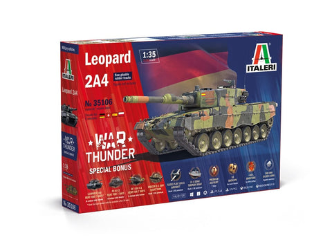 Italeri Leopard 2 A4 plastikinis tanko modelis 1/35 WAR THUNDER (35106)