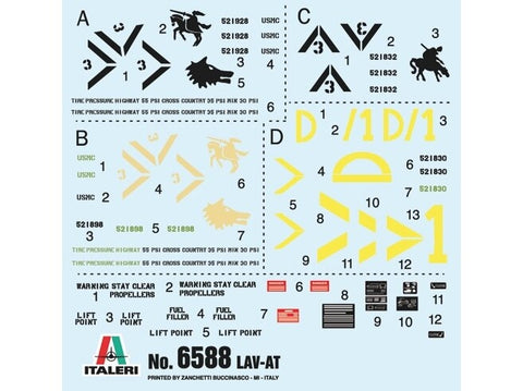 Italeri LAV-25 TUA šarvuotis 1/35 plastikinis surinkimo rinkinys