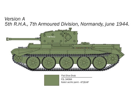 Italeri Cromwell Mk. IV tankas 1/56 plastikinis surinkimo rinkinys