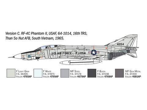 McDonnell Douglas RF-4C/E Phantom II plastikinis lėktuvo modelis 1/72