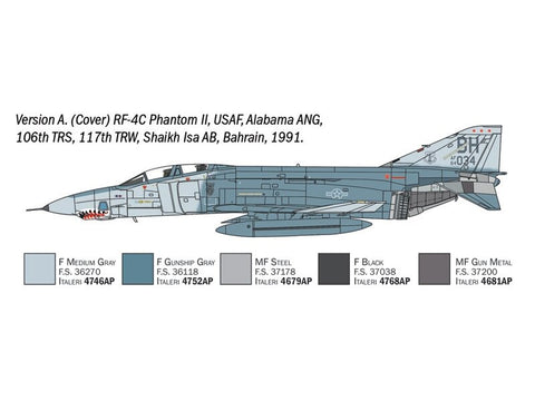 McDonnell Douglas RF-4C/E Phantom II plastikinis lėktuvo modelis 1/72