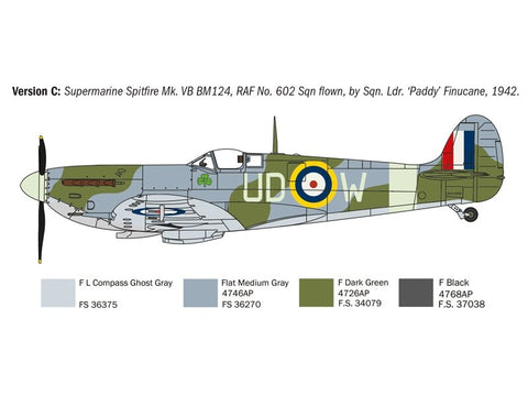 Italeri Spitfire Mk.V/Mk.IX Aces 1/72 plastikinis surinkimo rinkinys