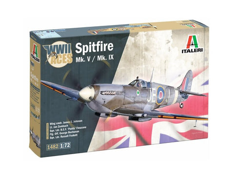 Italeri Spitfire Mk.V/Mk.IX Aces 1/72 plastikinis surinkimo rinkinys