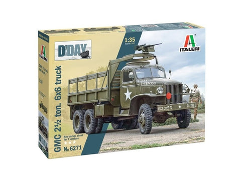 Italeri GMC 2,5 t 6x6 sunkvežimis D-Day 80, 1/35 plastikinis rinkinys