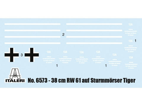 Italeri Sturmtiger 38cm RW61 tanko modelis 1/35