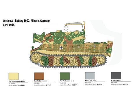 Italeri Sturmtiger 38cm RW61 tanko modelis 1/35