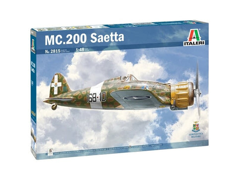 Italeri Macchi C.200 Saetta 1/48 plastikinis lėktuvo modelio rinkinys